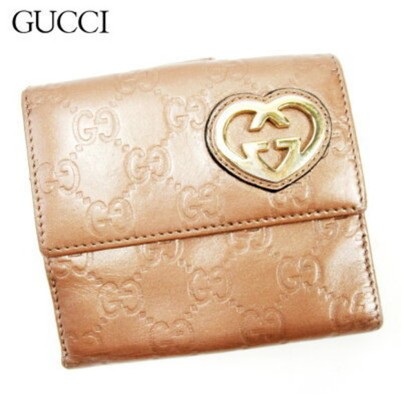 Gucci bifold Wallet Guccissima pink leather - Picture 1 of 6